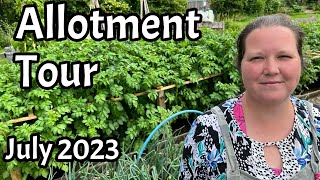 July 2023: Full Allotment Tour - Allotment Vegetable Garden (Manchester, UK)