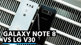 Samsung Galaxy Note 8 vs LG V30