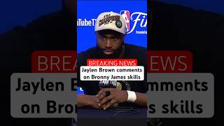 Jaylen Brown tells Angel Reese & Kysre Gondrezick that Bronny James isn’t a pro.