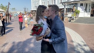 MUST WATCH!! BRADLEY DANCES AND PROPOSES TO ANRI AT THE CAPE TOWN WATER FRONT !!!