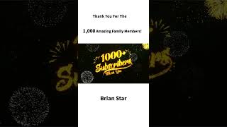 Thank You For the 1,000 Amazing Family Members!