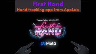 First Hand Chapter 2: Introduction to hand tracking for locomotion