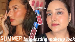 Hailey Bieber Inspired Peachy Summer Makeup Look ✨ Kiro Beauty *New Afterglow Lip & Cheek Tint ✔️