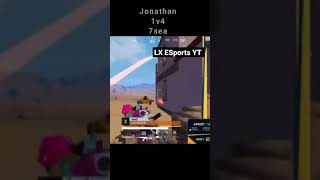 JONATHAN POV 1v4 AGAINST 7SEA #jonathan #jonathangaming #battleground #short