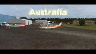 Cessna 182 RG II flight on Orbx FTX AUblue