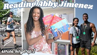 Reading Abby Jimenez's ENTIRE SERIES // NYC Romance Reading Vlog // series binge ep.1