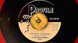 Lil' June And The January's.   " OH WHAT A FEELING  " 1959 Doo wop Chicago 1950s