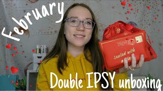 Double IPSY unboxing | February 2021 |  Glam bag & Glam bag plus unboxing