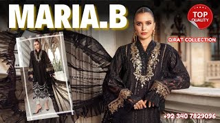 Maria. B  Unstitched Lawn Black Code EID LAWN-24-03 Luxury Lawn '24 Master Replica #qiratcollection