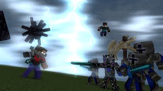 Minecraft Fight Animation - Herobrine