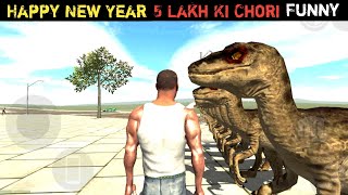 Indian Bikes Driving 3D || Happy New Year || 5 Lakh Ki Chori || Funny Story Video 🤣😂