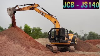 JCB JS140 - Excavator | How To Mix Brick Sand With Excavator | এস্কেভেটর দিয়ে ইট এবং বালু মেশানো হয়