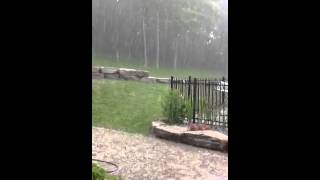 Summer hail storm - Horseshoe Valley, Ontario