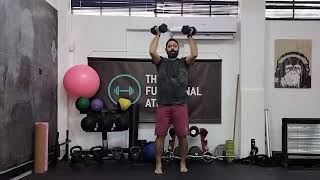 shoulder press with 180° rotation