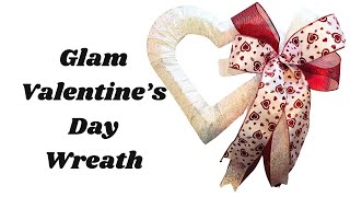 Valentine's Day Heart Wreath Tutorial | DIY Valentine Wreath