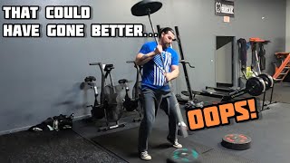 Bazooka Joey Lift...Doesn't Go as Planned  @SzatStrength #challenge #gymvlog