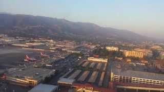 Flying out of Burbank at Sunset