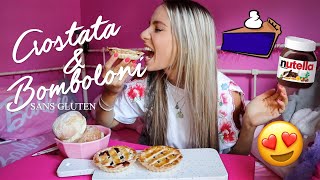 CROSTATA aux mûres et BOMBOLONI SANS GLUTEN | Air Fryer | Desserts italiens | NUTELLA | Mukbang