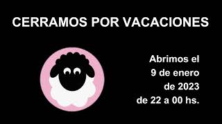 CERRAMOS POR VACACIONES Hasta el 9 de Enero