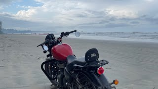 Ride to Muzhappilangad beach with Meteor 350