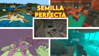 🔥La SEMILLA PERFECTA de MINECRAFT 1.21 BEDROCK para Survival tecnico!!!  #minecraft