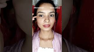 20s contour VS 2024 contour #makeuplover #shorts #youtubeshort #explore #foryou #viralshorts