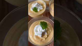 حلا موس المانجو ب٣ مكونات فقط🥭3 Ingredient Mango Mousse #ترند #ramadan #shorts