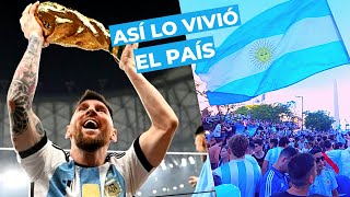 ARGENTINA SALIÓ CAMPEÓN Y LAS CALLES DE BUENOS AIRES EXPLOTARON DE EUFORIA Y FELICIDAD 🇦🇷🏆