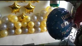 Best Birthday Surprise Balloon Decoration at Home by ExperienceSaga.com 😍😍🥰🥰 #shorts