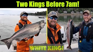 Two King Salmon Before 7am! Alaskan King Salmon Fishing - Juneau, Alaska! JUNE 2023 #alaska