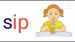 Letter 'i' blending (ip) / CVC Words / Word Family -ip / Phonics for kids/Reading Three Letter Words