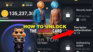 Hamster Kombat- How To Unlock the Locked cards (Working trick)