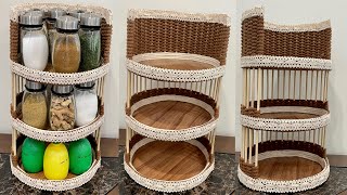 DIY Rope Organizer/ Kitchen Space Saver/ Macrame rope/  منظم للمطبخ يدوي بحبل المكرميه