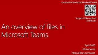 Overview of files in Microsoft Teams