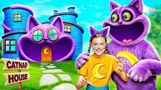 Мы построили секретный домик CATNAP! Меня удочерили Улыбающиеся Твари! Poppy Playtime Chapter 3!