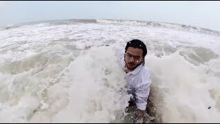 karachi beach | hawksbay | sea view | biporjoy cyclone #trending #biparjoy #effect  #cyclone