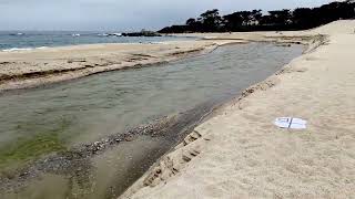 Carmel River Flows into the Ocean