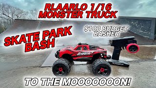 RLAARLO XDKJ-011 1/16 RC Monster Truck Skatepark Bash - $100 Mini X-Maxx Clone