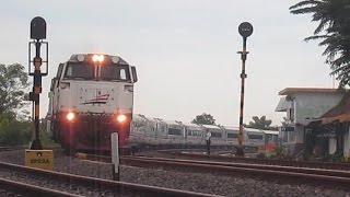 KA Argo bromo anggrek di tikungan stasiun Benowo | Argo Anggrek passing Benowo station curve