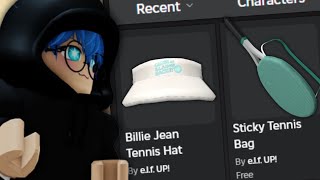 KEREN! ITEM GRATIS BARU Billie Jean Tennis Hat & Sticky Tennis Bag DI GAME ELF UP TYCOON (ROBLOX)