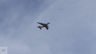 Emirates A380 on descent to Christchurch Airport 27 July 2024 (EK412) A6-EVD