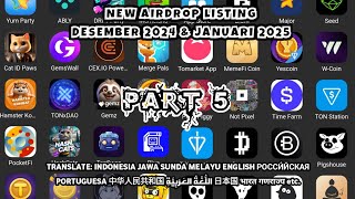 Как заработать деньги в Интернете Обновление AirDrop, декабрь 2024 г. и январь 2025 г. ЧАСТЬ 5