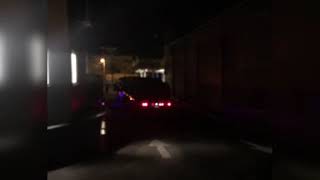 backing trailer through tight and dark spot -Jamaican trucker