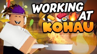 Working at ROBLOX Kohau as a Hibachi CHEF *AGAIN*! (PART 2) 🔥 *(Working at ROBLOX Kohau Cafe)*