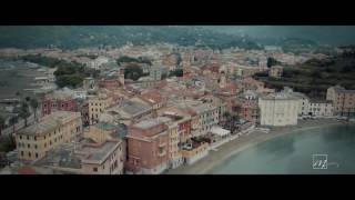 riprese aeree Baia del Silenzio Sestri Levante Hotel i Castelli con color correction