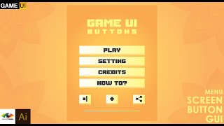 Creating super easy game Ui Button Design (Mobile game design)