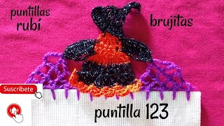 puntilla # 123 brujitas ( puntillas rubí)