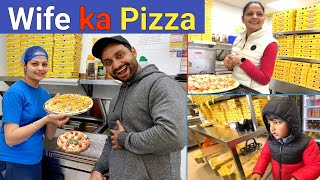 Pizza Bana Diya😍 Indian Couple in foreign #vlog