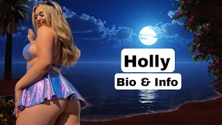 Holly: plus-size model - influencer and digital content creator bio and wiki