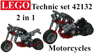 LEGO Technic set 42132 – 2 in 1 - Motorcycles - Unboxing and Build ( TUTORIAL)